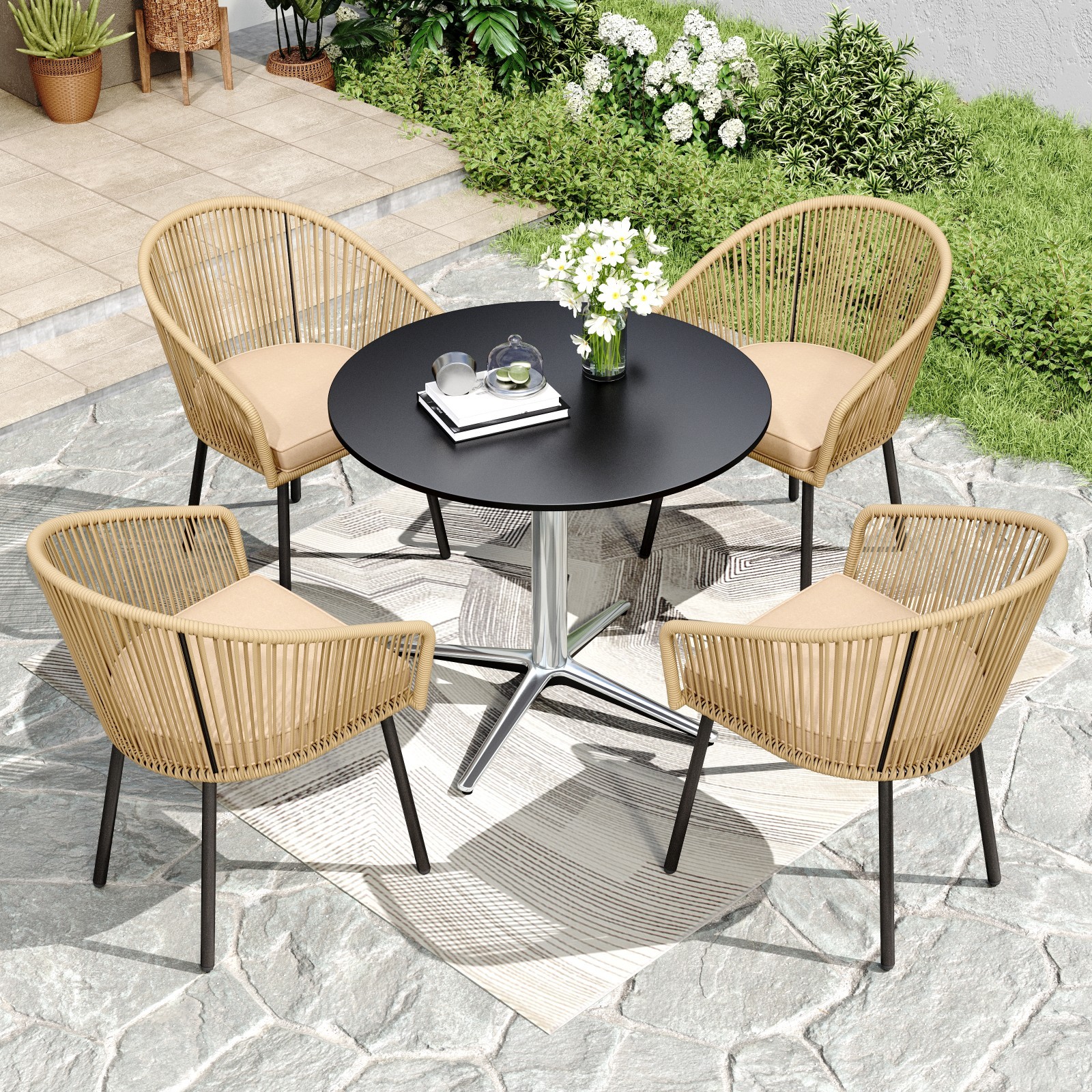 Outdoor Furniture Vietnam - Outdoor Dining Set Patio Rattan Chairs