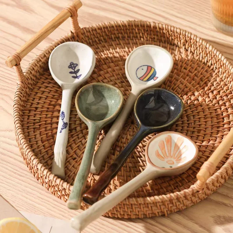 Hand-Painted Ceramic Spoons Co - Outdoor Furniture Vintage のレビューと価格