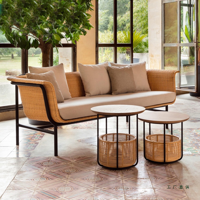 Outdoor rattan chair three-pie - Outdoor Furniture Set Sale のレビューと価格