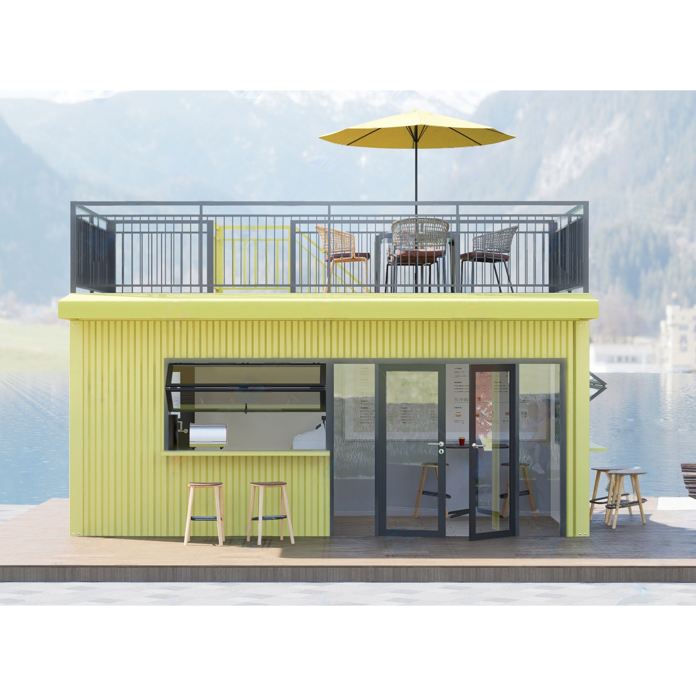New Design Prefabricated 20FT  - Outdoor Furniture Set Sale のレビューと価格