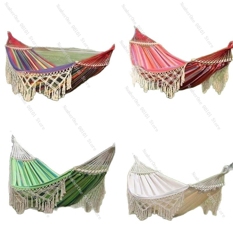 Canvas Double Hammock with Tas - Garden Swing Chair のレビューと価格
