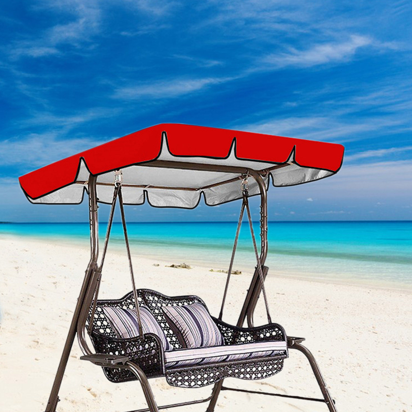 Patio Swing Chair Canopy Cover - Garden Swing Chair のレビューと価格