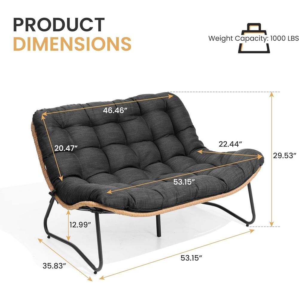 All-Weather Outdoor Loveseat S - Outdoor Furniture Loveseat のレビューと価格