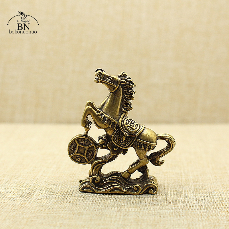 Solid Brass Lucky Coins Horse  - Outdoor Furniture Vintage のレビューと価格