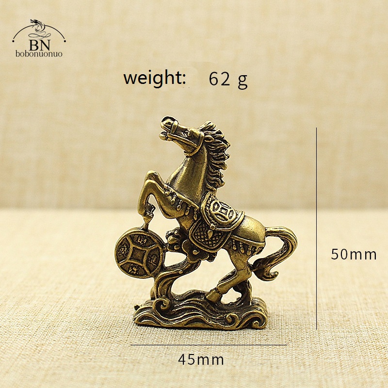 Solid Brass Lucky Coins Horse  - Outdoor Furniture Vintage のレビューと価格
