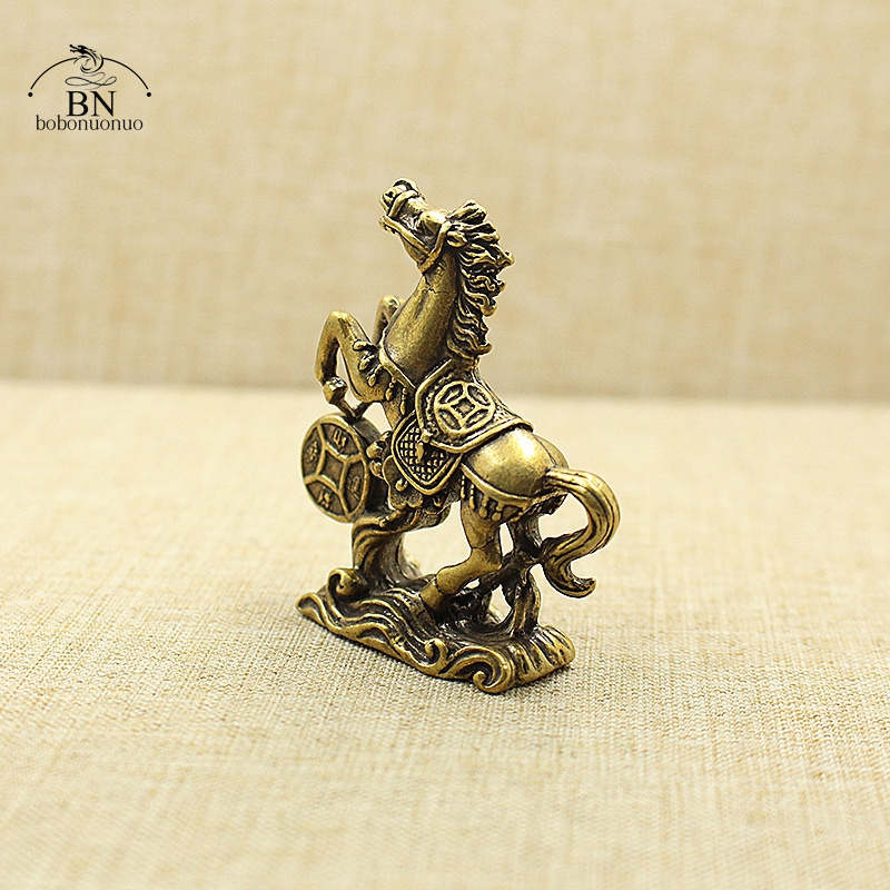 Solid Brass Lucky Coins Horse  - Outdoor Furniture Vintage のレビューと価格