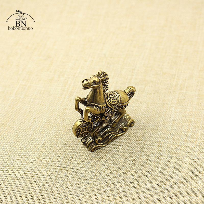 Solid Brass Lucky Coins Horse  - Outdoor Furniture Vintage のレビューと価格