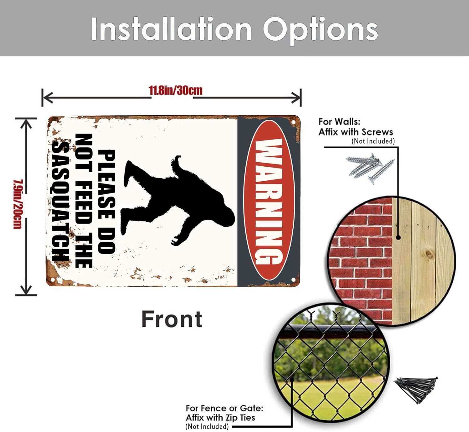 Vintage Decor Metal Sign Warni - Outdoor Furniture Vintage のレビューと価格