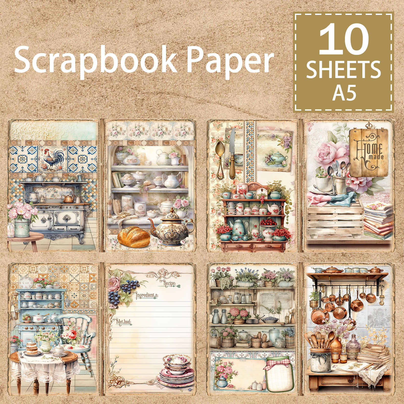 10 Sheets A5 Size Retro Cabine - Outdoor Furniture Vintage のレビューと価格