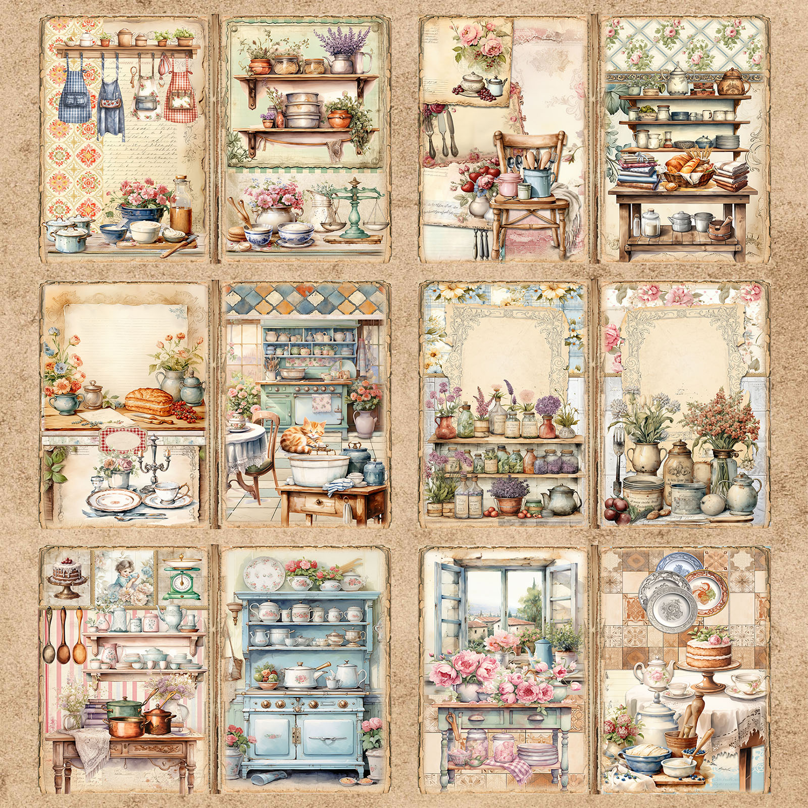 10 Sheets A5 Size Retro Cabine - Outdoor Furniture Vintage のレビューと価格