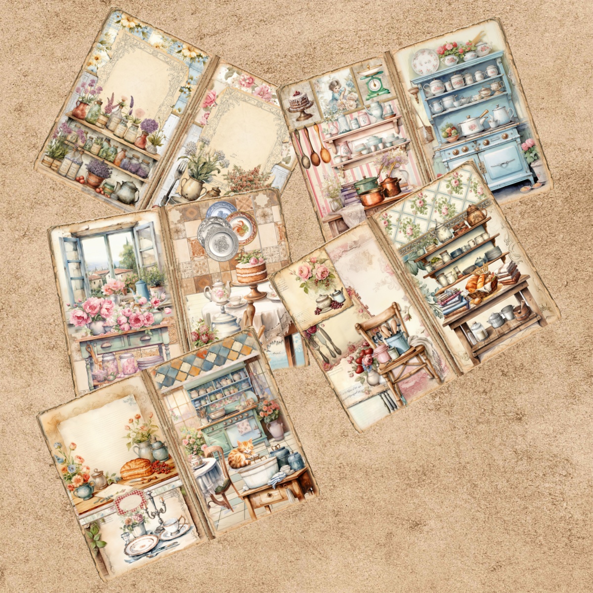 10 Sheets A5 Size Retro Cabine - Outdoor Furniture Vintage のレビューと価格