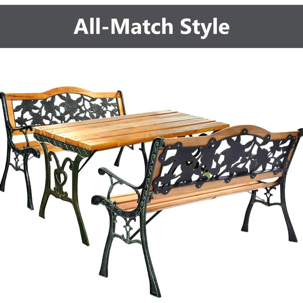50 Inch Patio Bench, Outdoor F - Outdoor Furniture Loveseat のレビューと価格