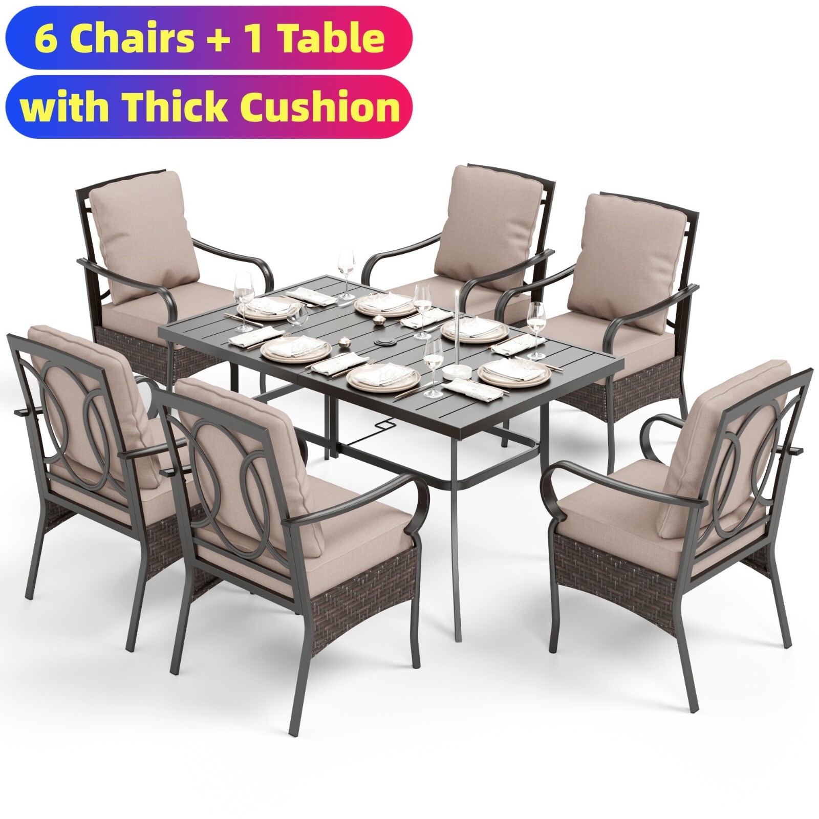 7 Piece Outdoor Furniture Set  - Outdoor Furniture Vietnam のレビューと価格