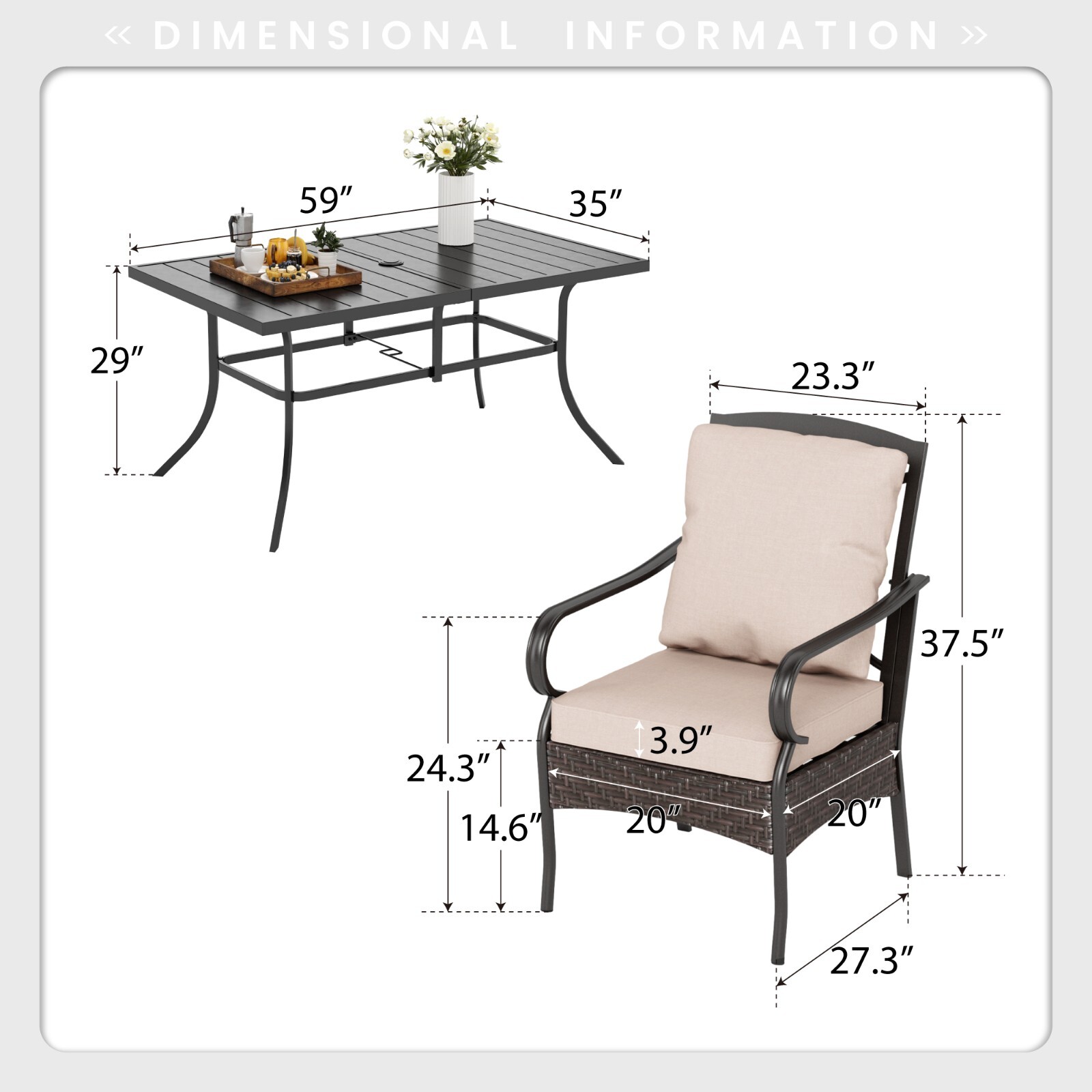 7 Piece Outdoor Furniture Set  - Outdoor Furniture Vietnam のレビューと価格