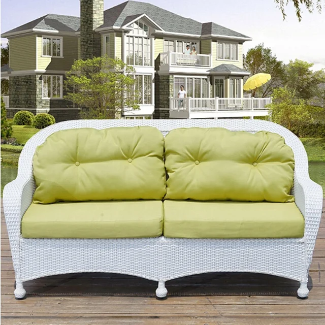 # White Patio Wicker Couches L - Outdoor Furniture Loveseat のレビューと価格