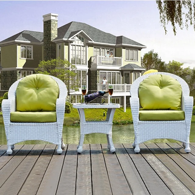 # White Patio Wicker Couches L - Outdoor Furniture Loveseat のレビューと価格