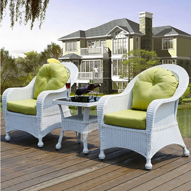 # White Patio Wicker Couches L - Outdoor Furniture Loveseat のレビューと価格