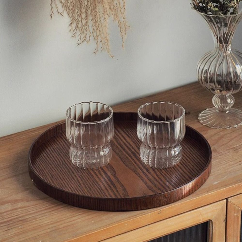 Vintage Round Serving Tray Woo - Outdoor Furniture Vintage のレビューと価格
