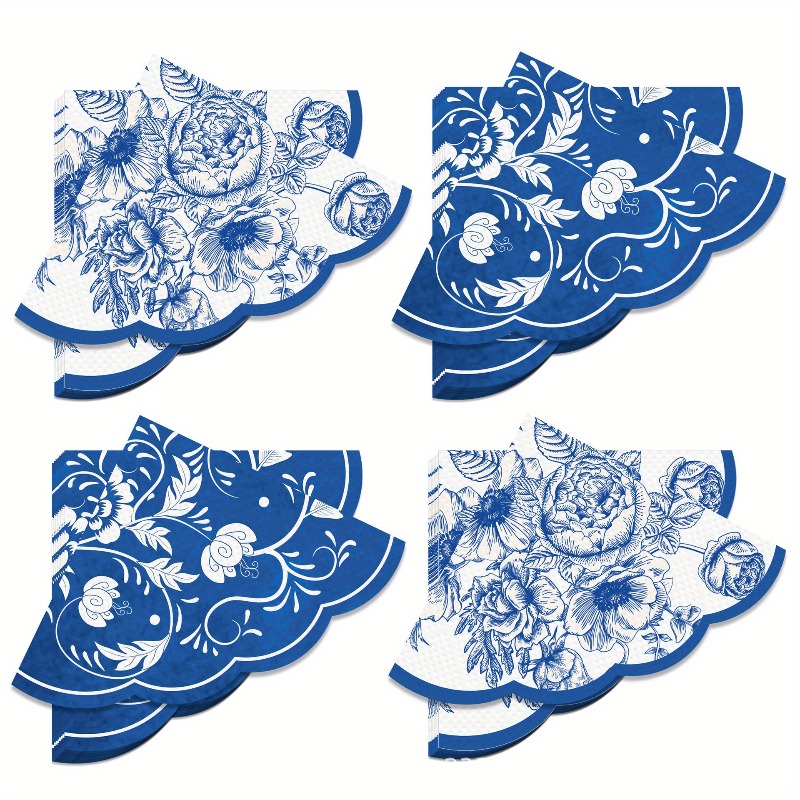 Vintage Blue Flowers Paper Nap - Outdoor Furniture Vintage のレビューと価格