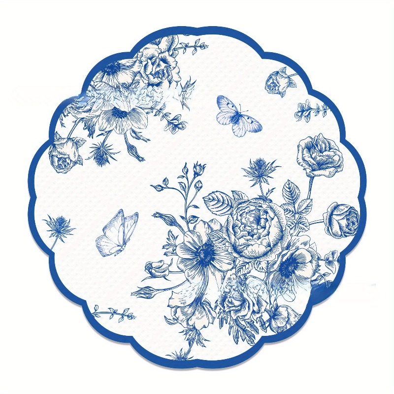 Vintage Blue Flowers Paper Nap - Outdoor Furniture Vintage のレビューと価格