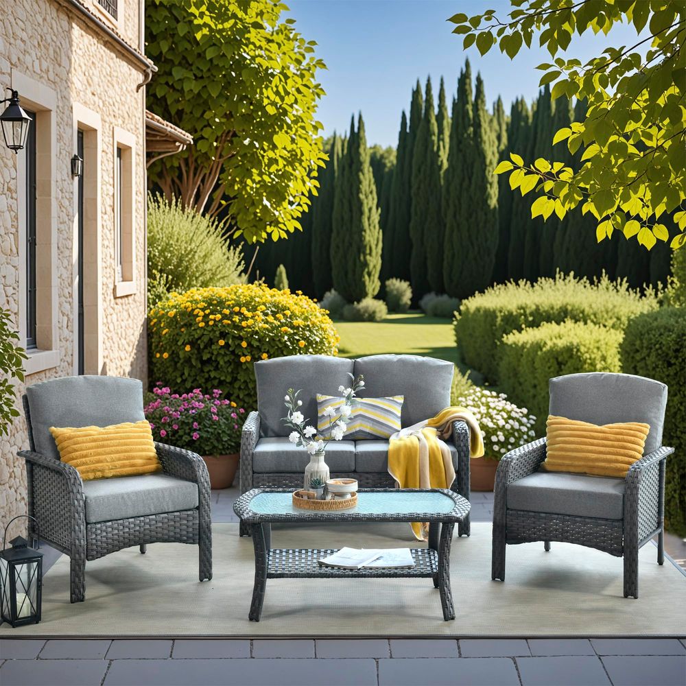 Pieces Wicker Patio Furniture  - Outdoor Furniture Loveseat のレビューと価格