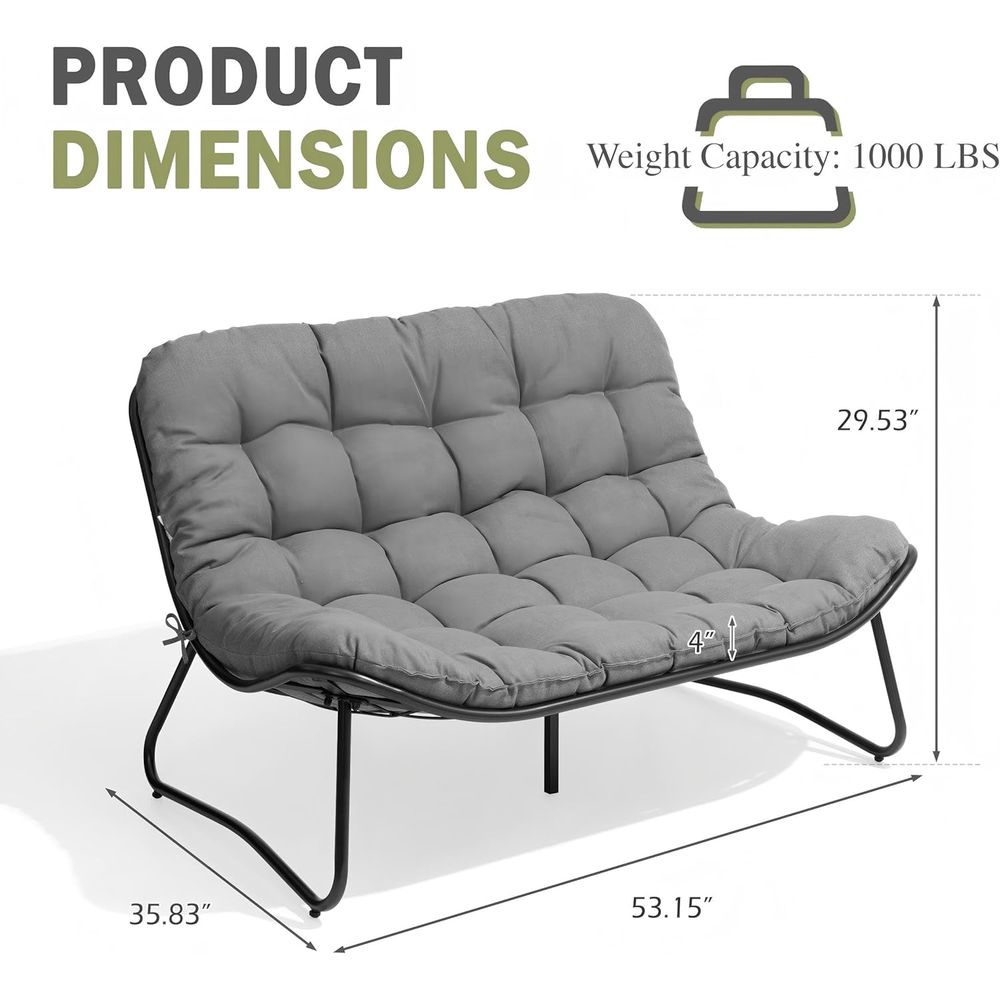 Outdoor Loveseat, 2-Seat Soa w - Outdoor Furniture Loveseat のレビューと価格