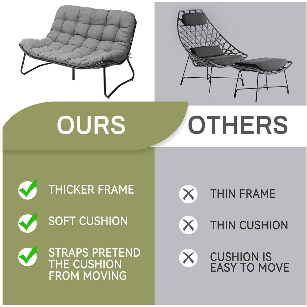 Outdoor Loveseat, 2-Seat Soa w - Outdoor Furniture Loveseat のレビューと価格