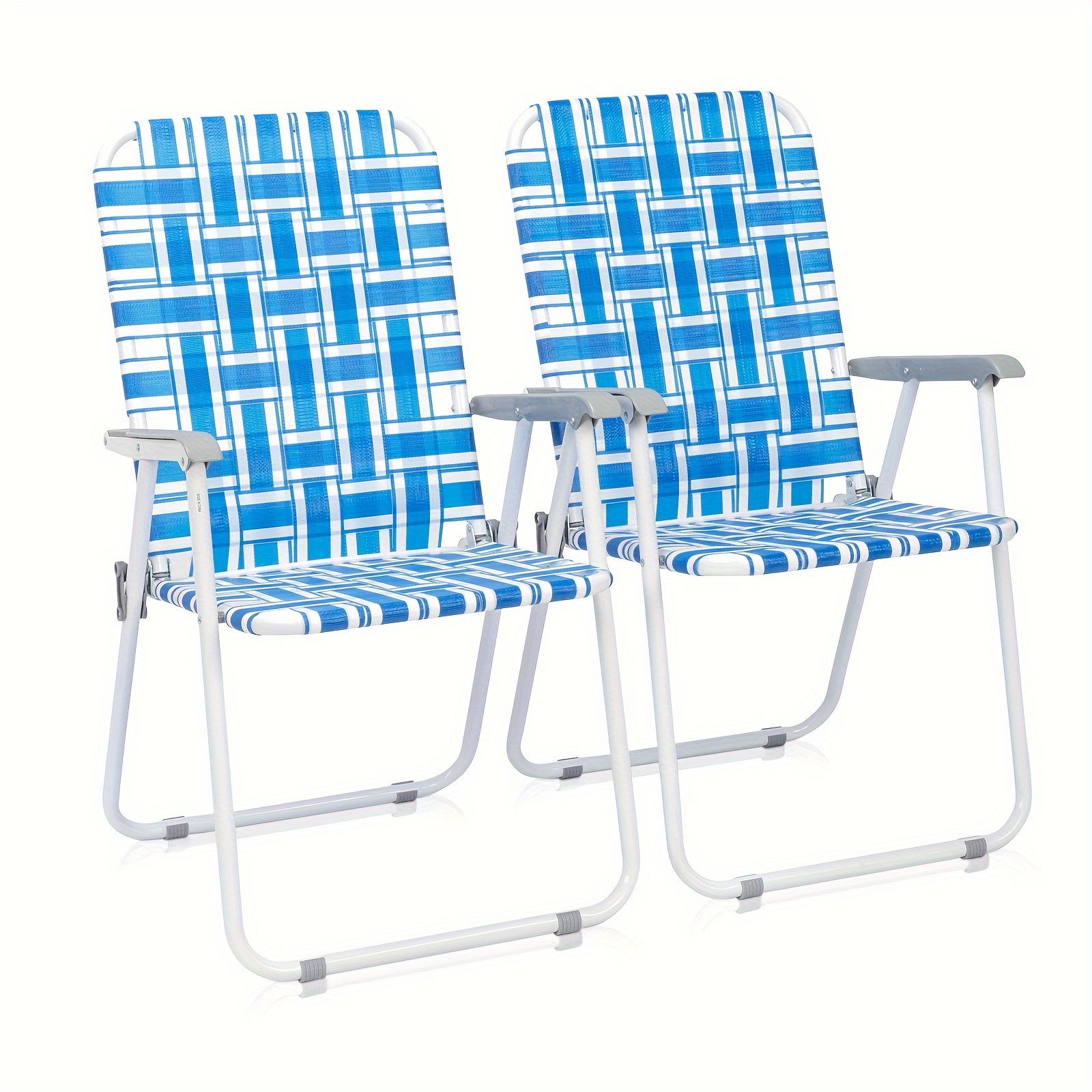 2pcs Beach Chairs, Deep Blue A - Outdoor Furniture Vietnam のレビューと価格